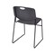 Kee Rectangle Tables > Training Tables > Kee Table & Chair Sets, 60 W, 24 L, 29 H, Cherry MT6024CHBPCM44BK - alternate 3